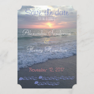 Florida-Strand-Sonnenuntergang Save the Date