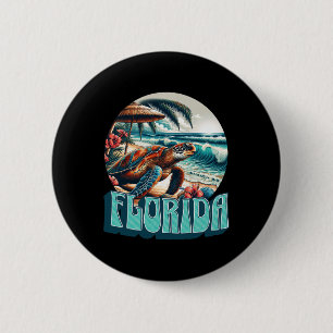 Florida-Strand-Surfen-Surf-Ozean-Vintage-USA-Flori Button