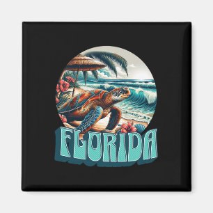 Florida Strand Surfen Surf Ozean Vintage USA Flori Magnet