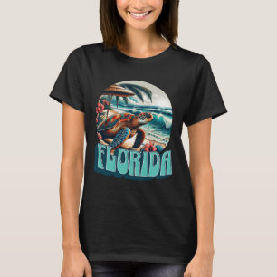 Florida Strand Surfen Surf Ozean Vintage USA Flori T-Shirt