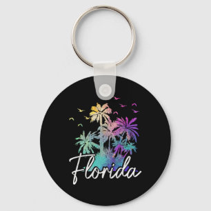Florida Strand Vintage Miami Tampa Palmen Urlaub Schlüsselanhänger