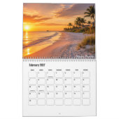 Florida-Strände-Kalender Kalender (Feb 2027)