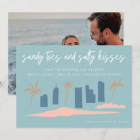 Florida Strandhochzeitsfoto Save the Date