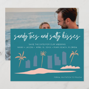 Florida Strandhochzeitsfoto Save the Date