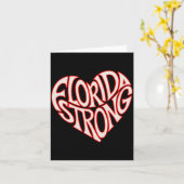 Florida Strong Heart State Pride Tygraphy T-Shirt Karte (Gelbe Blume)