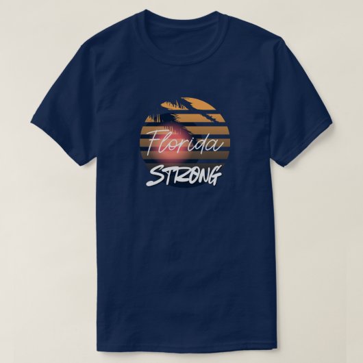 Florida Strong Hurricane Desaster Zusammen T-Shirt (Design vorne)