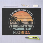 Florida Summer Beach Vintag Sunset Seidenpapier (Handwerk)