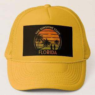 Florida Summer Beach Vintag Sunset Truckerkappe