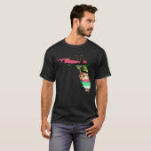 Florida Summer Palm Trees 80s Beach Sunset T-Shirt (Vorne ganz)