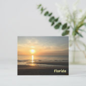 Florida Sunrise Coastal Morning Bliss Postkarte (Stehend Vorderseite)