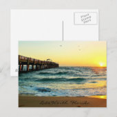 Florida Sunrise Postcard Postkarte (Vorne/Hinten)