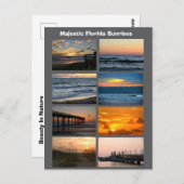 Florida Sunrise Postkarte (Vorne/Hinten)