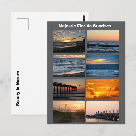 Florida Sunrise Postkarte (Vorne/Hinten)