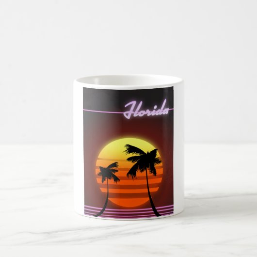 Florida Sunset 1984 Poster Kaffeetasse (Mittel)