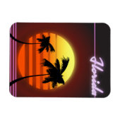 Florida Sunset 1984 Poster Magnet (Horizontal)