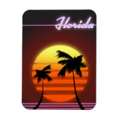 Florida Sunset 1984 Poster Magnet (Vertikal)