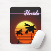 Florida Sunset 1984 Poster Mousepad (Mit Mouse)
