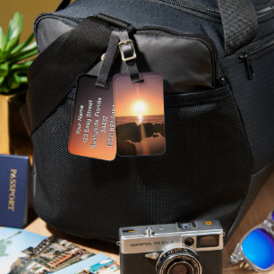 Florida Sunset am Strand Natürliche Fotografie Gepäckanhänger