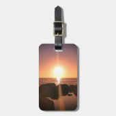 Florida Sunset am Strand Natürliche Fotografie Gepäckanhänger (Vorderseite vertikal)