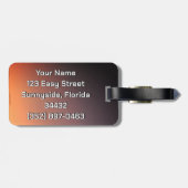 Florida Sunset am Strand Natürliche Fotografie Gepäckanhänger (Rückseite horizontal)