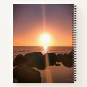 Florida Sunset am Strand Natürliche Fotografie Notizblock (Rückseite)