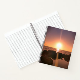 Florida Sunset am Strand Natürliche Fotografie Notizblock