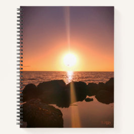 Florida Sunset am Strand Natürliche Fotografie Notizblock