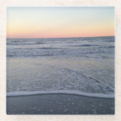 Florida Sunset Beach Foto Glasuntersetzer (Vorderseite)