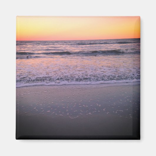 Florida Sunset Beach Foto Magnet (Vorne)