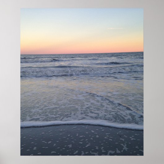 Florida Sunset Beach Ocean Foto Poster (Vorne)