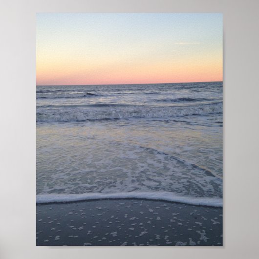 Florida Sunset Beach Ocean Foto Poster (Vorne)