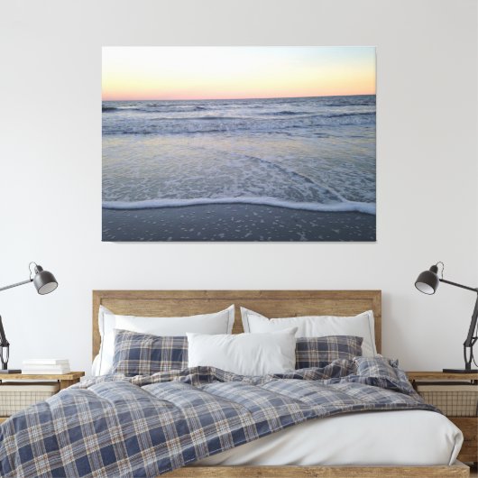 Florida Sunset Beach Ocean Foto Poster Leinwanddruck (Insitu (Schlafzimmer))