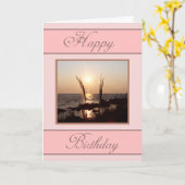 Florida Sunset Birthday Wises Karte (Gelbe Blume)