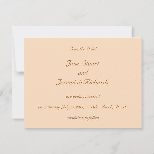 Florida Sunset Einladung (Rückseite)