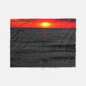 Florida Sunset Fleecedecke (Vorderseite (Horizontal))