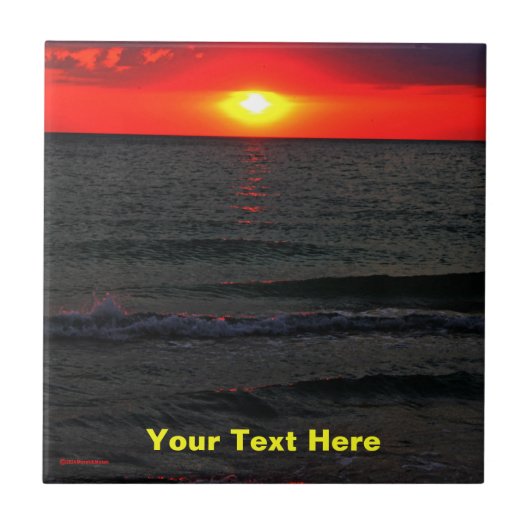 Florida Sunset Fliese (Vorderseite)