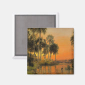 Florida Sunset, Gemälde von Herman Herzog Magnet (Vorderseite/Rückseite)