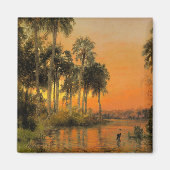 Florida Sunset, Gemälde von Herman Herzog Magnet (Vorne)