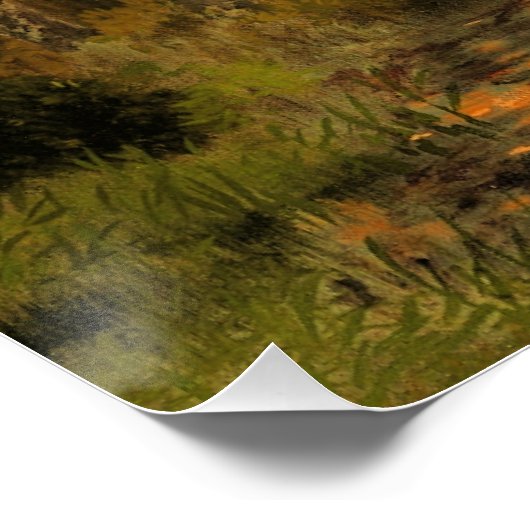 Florida Sunset, Gemälde von Herman Herzog Poster (Ecke)