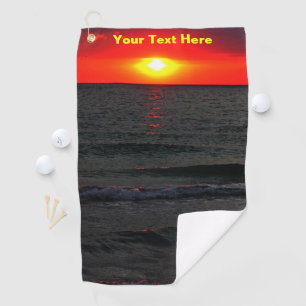 Florida Sunset Golfhandtuch