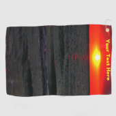 Florida Sunset Golfhandtuch (Horizontal)