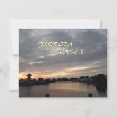 FLORIDA SUNSET GREETCARD KARTE (Vorderseite)