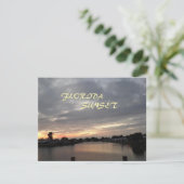 FLORIDA SUNSET GREETCARD KARTE (Stehend Vorderseite)