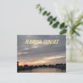 FLORIDA SUNSET GREETCARD KARTE (Stehend Vorderseite)