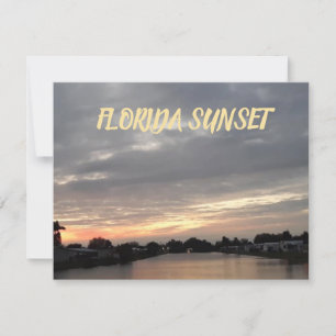 FLORIDA SUNSET GREETCARD KARTE