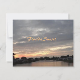 FLORIDA SUNSET GREETCARD KARTE