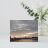 FLORIDA SUNSET GREETCARD KARTE (Stehend Vorderseite)