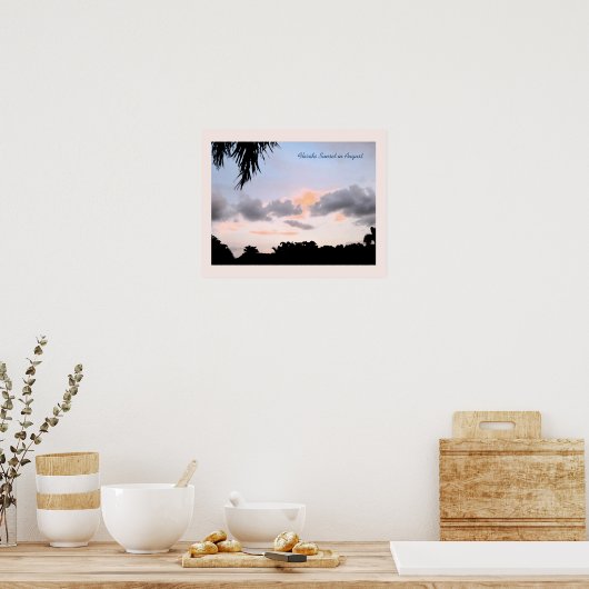 Florida Sunset in August Poster (Küche)