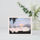 Florida Sunset in August Postkarte (Stehend Vorderseite)