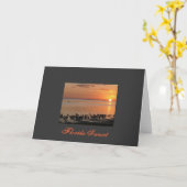 Florida Sunset Karte (Gelbe Blume)